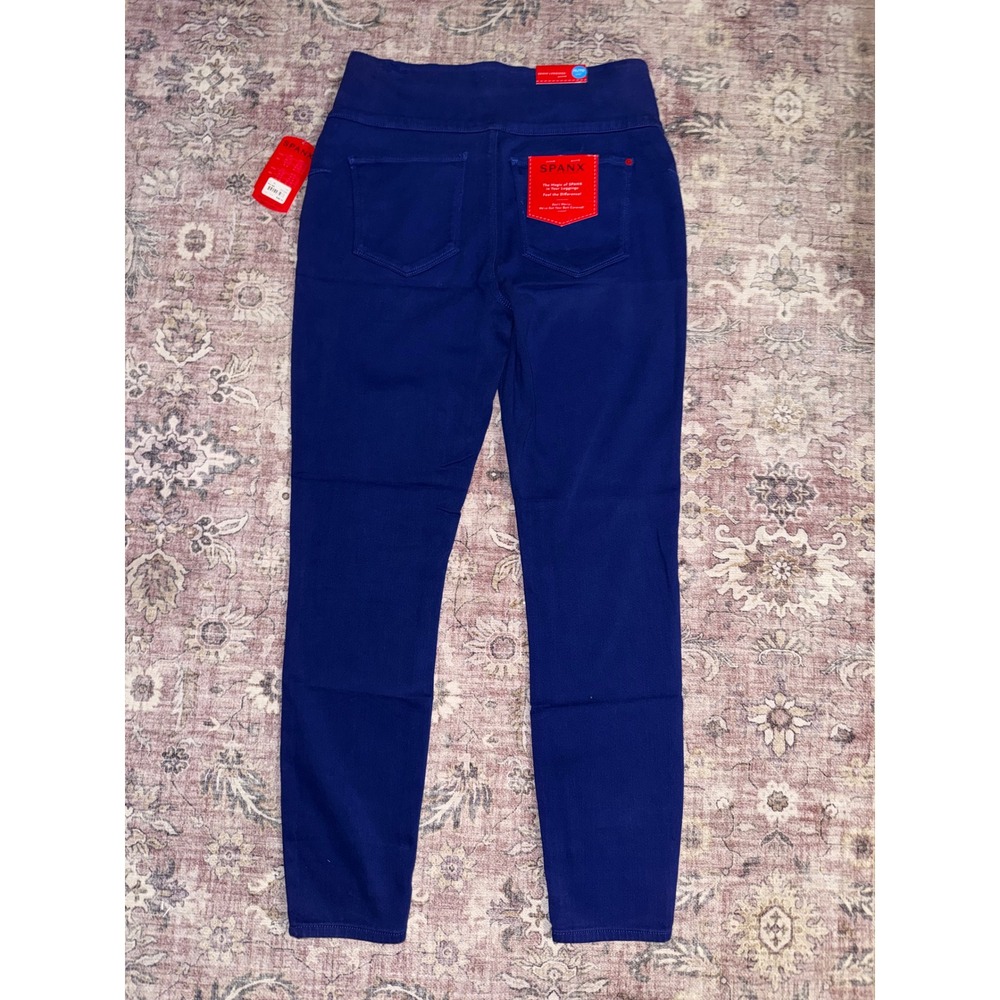 Spanx Denim Leggings Blue Lapis High Waisted Skinny Jeans XL 2066‎ NEW - Picture 6 of 10